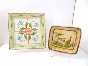 lot 297 image: Hand-Painted Ceramic Platters