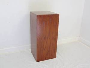 lot 67 image: Mid century Solid Wood  Pedastal 24 H