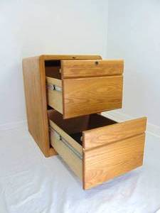 lot 232 image: Encore Oak 2 Drawer Vertical File Cabinet