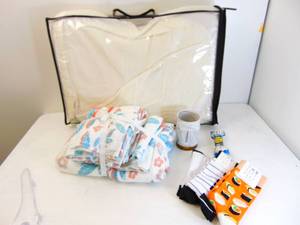 lot 437 image: Pillow, Lot of New Towels, and Miscellaneous