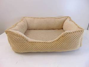 lot 443 image: Small Beige Dog Bed