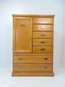 lot 399 image: Tall Dresser with Lots of Drawers