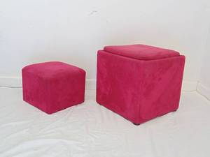 lot 58 image: Two footstools