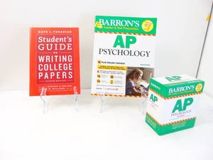 lot 509 image: AP Psych & Writing College Papers Books & Study Cards