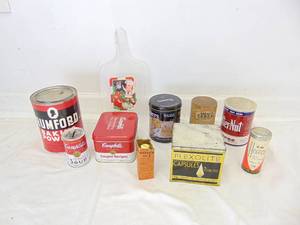 lot 329 image: Vintage Lot of Tin