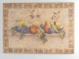 lot 348 image: Fruit Wall Decor on Board