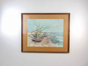 lot 360 image: Framed Print of Boats