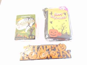 lot 532 image: Brand New Lot of Halloween Items - Decor & Halloween Bean Bag Toss Game