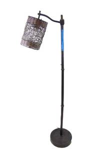 lot 137 image: Basket floor lamp