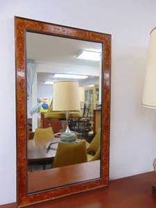 lot 192 image: Burlwood Mirror 21 X 36