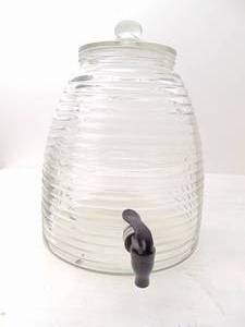lot 383 image: Large Glass Beverage Dispenser - SHOWROOM