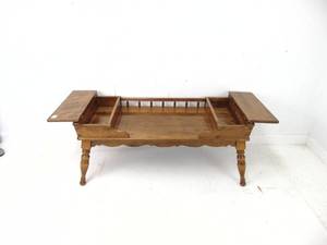 lot 132 image: Vintage Ethan Allen Solid Maple and Birch Coffee Table -  SHOWROOM