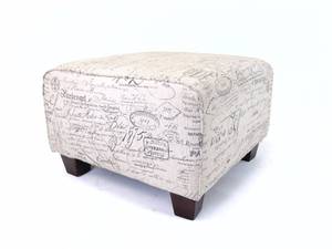 lot 109 image: Cute Ottoman with Wording - Viewable