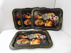 lot 230 image: Set of 4 Vintage Metal Coca-Cola Trays