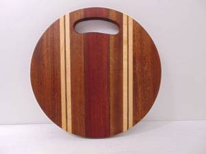 lot 224 image: Round Cutting Board, Exotic Woods - SHOWROOM