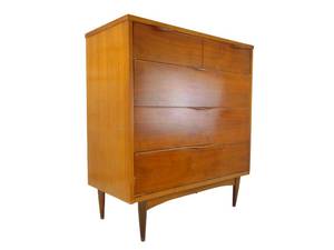 lot 547 image: Vintage Mid Century Tallboy Dresser - SHOWROOM