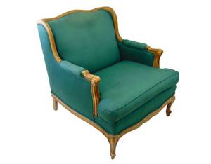 lot 63 image: Pretty Kelly Green Chair - Viewable