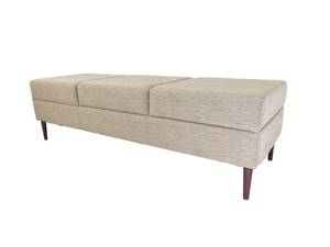 lot 30 image: Sleek and Modern Long Beige Bench - SHOWROOM 63 L