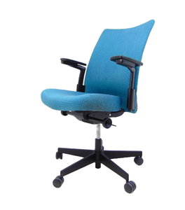 lot 47 image: Knoll Remix Teal Office Chair - SHOWROOM