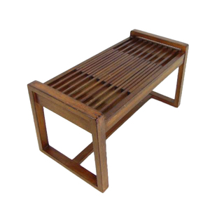 lot 19 image: Sculptural Wood Sitting Bench - SHOWROOM