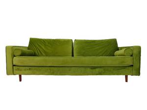 lot 29 image: Sven Apple Green Velvet Sofa - SHOWROOM