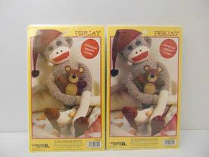 lot 303 image: Pair of 2 New PEEJAY Monkey Sock Kits