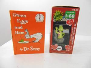 lot 316 image: The Grinch Car Buddy & Green Eggs and Ham