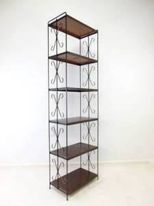 lot 92 image: Vintage Mid Century Metal Shelves - SHOWROOM