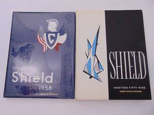 lot 375 image: Vintage 1950s Year Books High School