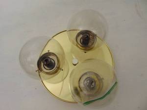 lot 357 image: Vintage Flush Mount Light Fixture - SHOWROOM