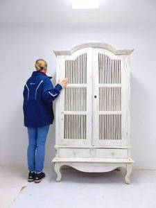lot 40 image: Large White Armoire or Pantry