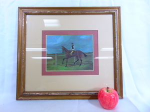 lot 535 image: Wall Art- Jockey and Horse
