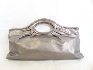 lot 394 image: Silvery Gray Top Handle Purse