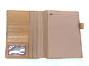 lot 399 image: FOSSIL Brown Leather Notepad Holder and Wallet