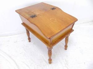 lot 99 image: Vintage Dough Box Table, End Table, Night Stand, Storage Box