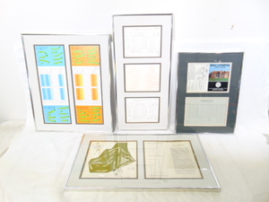 lot 411 image: Set of Four Golf Course Cards