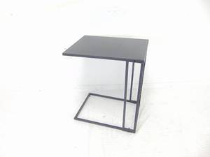 lot 309 image: C- Shaped Side or End Table in Black
