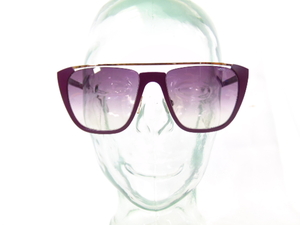 lot 77 image: Henri Bendel Linsay Purple Sunglasses- New York
