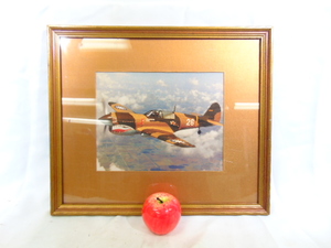 lot 555 image: Framed Print Photograph of P-40 Flying Tiger