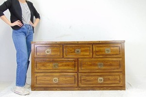 lot 72 image: Vintage Campaign Style Dresser