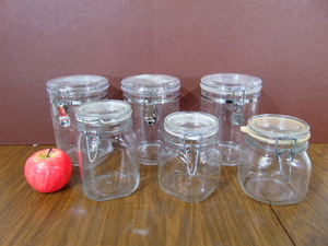 lot 558 image: Large Lot of Acrylic and Glass Canisters