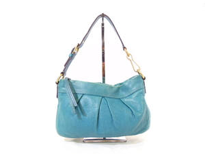 lot 421 image: COACH Torquoise Shoulder Bag
