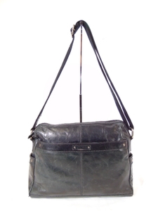 lot 422 image: FOSSIL Laptop Bag- Black Leather