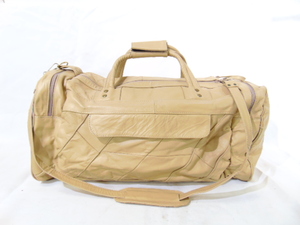 lot 423 image: Tan Leather Weekender Dufflebag