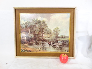 lot 429 image: 23x20 Wood Framed Wall Art