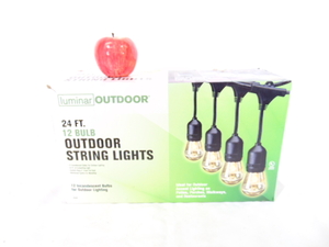 lot 436 image: Outdoor String Lights by Luminar