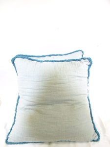 lot 700 image: PAIR of 24 X 24 Down Filled Accent Pillows with Removable Covers