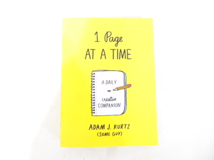 lot 180 image: 1 Page at a Time by Adam J. Kurtz- Creative Writing Journal NEW