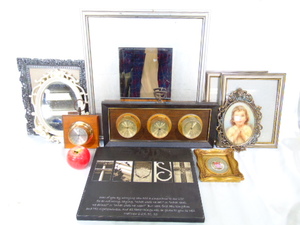 lot 443 image: Large Lot of Vintage Picture Flames, Mirrors, Wall Art