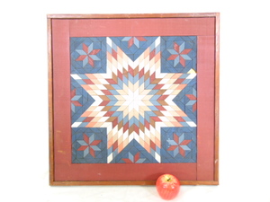 lot 446 image: Handmade Vintage Wood Mosaic Art Framed by- Foster (1987)
